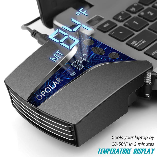 spelen Destructief lichtgewicht OPOLAR Laptop Cooler with Temperature Display 【Cools Your Laptop In 2 –  opolar
